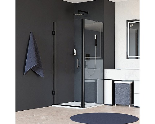 Душевой уголок RGW Hotel HO-045B 70х100 350604570-014 профиль Черный стекло прозрачное