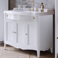 Тумба с раковиной TW Veronica Nuovo 105 VER5105-B+AR874bi*1 Bianco