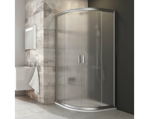 Полукруглая душевая кабина Ravak Blix 3B240U00ZG 80 сатин виноградный