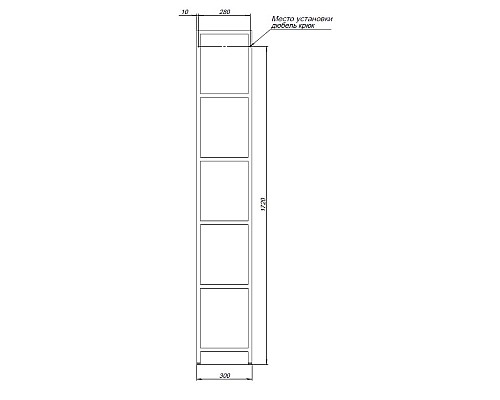 Стеллаж Allen Brau Liberty 30 1.33005.60 Медь браш