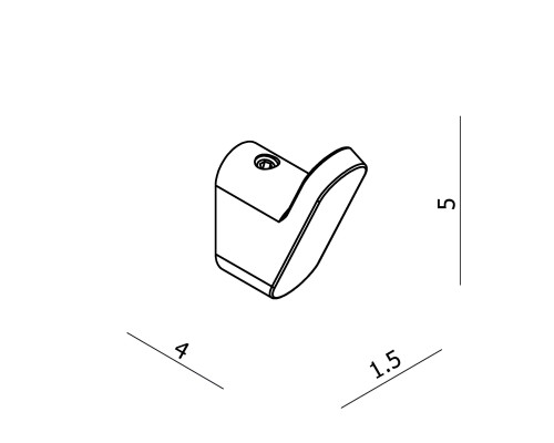 Крючок одинарный LANGBERGER 33031A