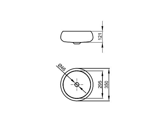 Раковина-чаша BETTE Craft 35x35 цвет белый B580-000