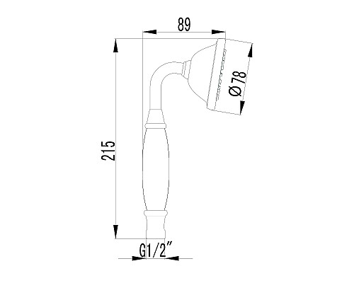 Ручной душ Lemark LM8007C Хром