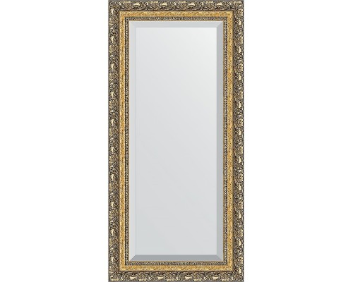 Зеркало Evoform Exclusive 115х55 BY 1250 с фацетом в багетной раме - Виньетка бронзовая 85 мм