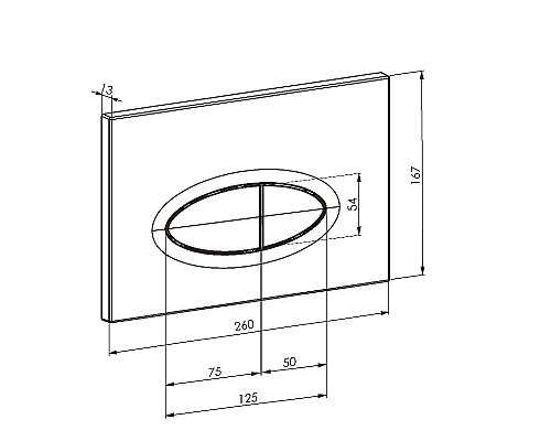 Клавиша смыва Boheme 665-CR Хром