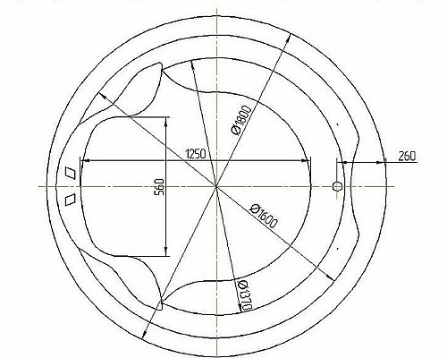 Акриловая ванна Aquatek Аура 180x180 AUR180-0000033со слив-переливом