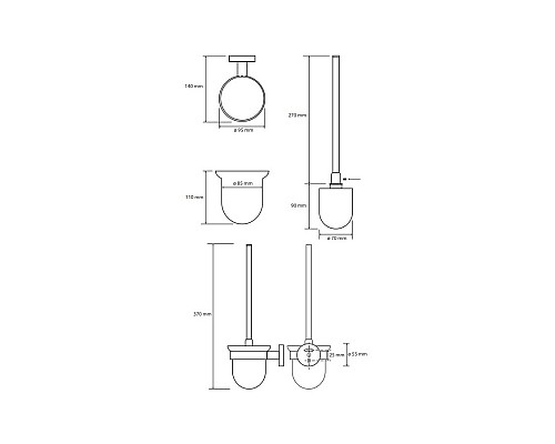 Ёршик подвесной Bemeta 104113014