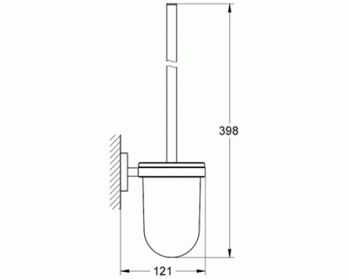 Ершик для унитаза Grohe Essentials Хром