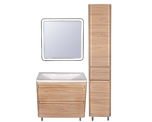 Тумба под раковину напольная Style Line Атлантика 80 ЛС-00000688 ясень перламутр