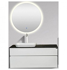 Комплект мебели для ванной Black&White Universe 907u1200 подвесной Белый