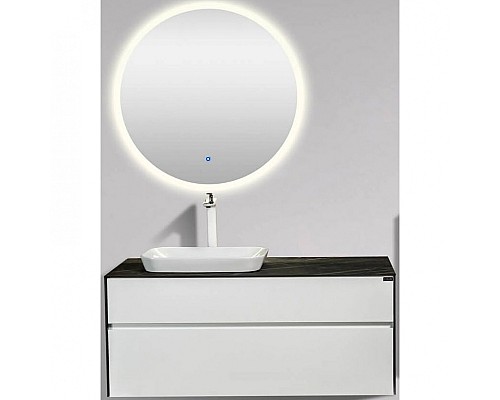 Комплект мебели для ванной Black&White Universe 907u1200 подвесной Белый