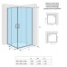 Душевое ограждение Excellent Серия 201 90х90 квадрат хром