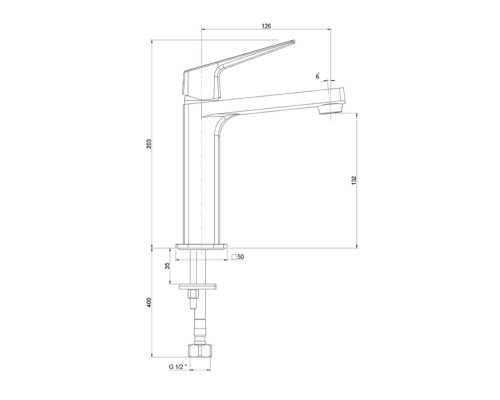 Смеситель для раковины Paini Bari Черный матовый