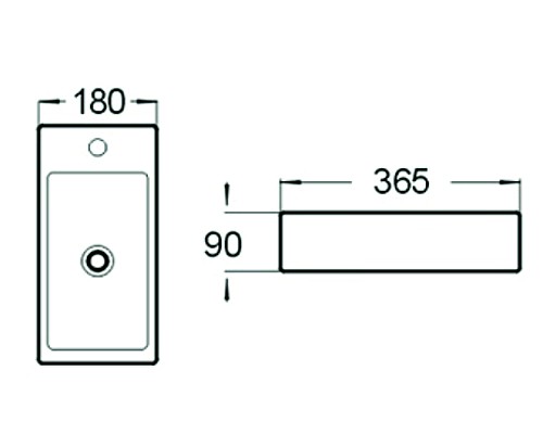 Раковина керамическая накладная и подвесная SantiLine SL-2010L