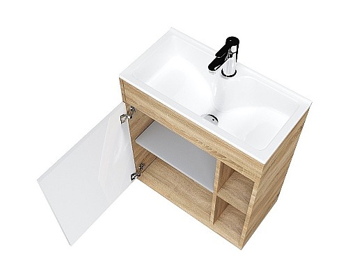 Тумба с раковиной 1MarKa Lido 60Н У83300 Дуб сонома Белый