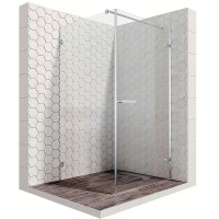 Душевой уголок Ambassador Abner 90x90 профиль Хром стекло прозрачное