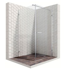 Душевой уголок Ambassador Abner 90x90 профиль Хром стекло прозрачное