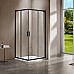 Душевой уголок Vincea Garda 110x110 VSS-1G1111CLB профиль Черный стекло прозрачное