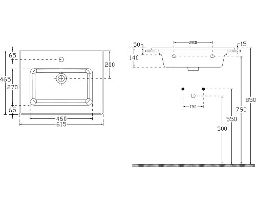 Раковина Allen Brau Fantasy 62 4.11023.20 Белая