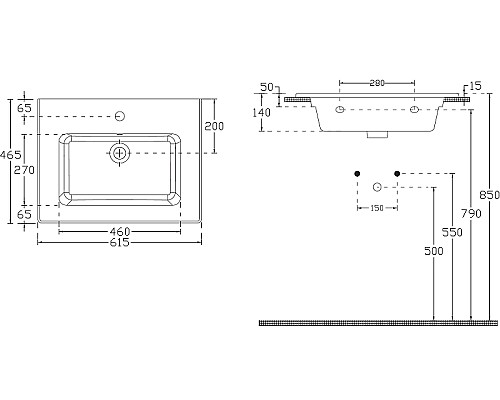 Раковина Allen Brau Fantasy 62 4.11023.20 Белая