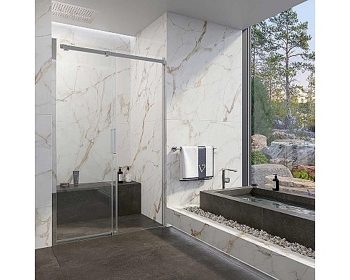 Душевая дверь Veconi Vianno VN-71 160 VN71-160-01-19C4 профиль Хром стекло прозрачное