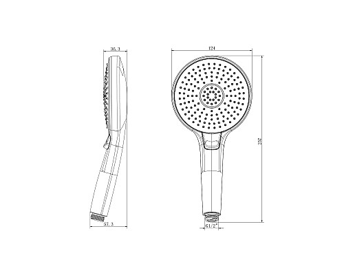 Ручной душ Lemark LM8117C Хром