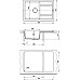 Кухонная мойка Florentina Липси-760 20.160.D0760.102 Черная