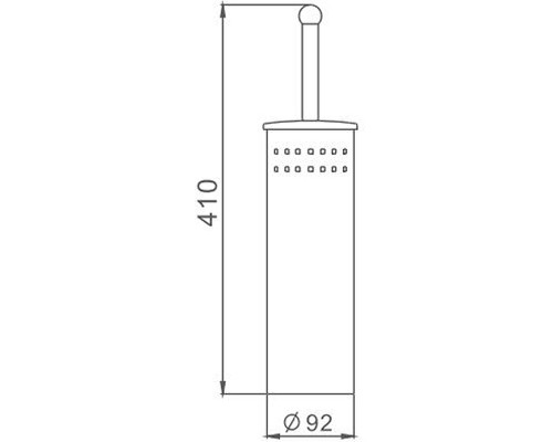 Ершик для унитаза Haiba HB902 Хром