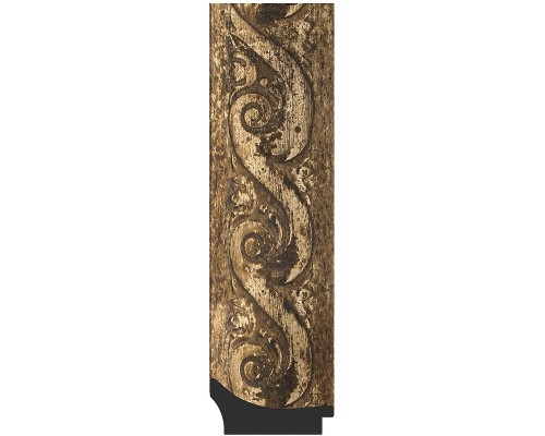 Зеркало Evoform Exclusive 116х56 BY 1249 с фацетом в багетной раме - Фреска 84 мм