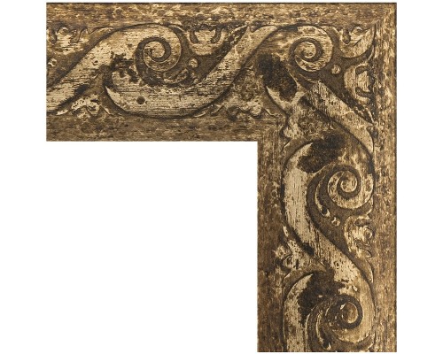 Зеркало Evoform Exclusive 116х56 BY 1249 с фацетом в багетной раме - Фреска 84 мм