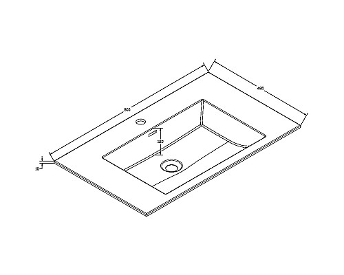 Раковина Vincea 80 VCB-13800W Белая
