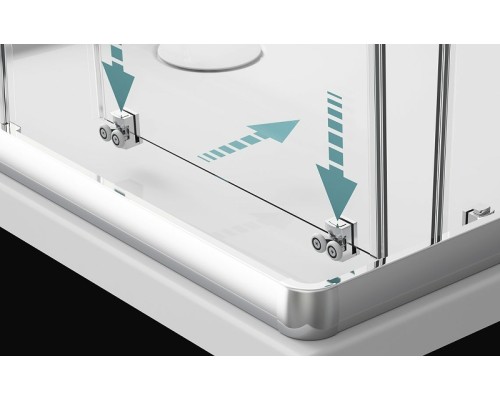 Душевой уголок Radaway Premium Plus E 1900 100x80 Хром