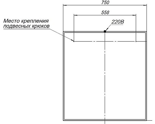 Зеркало Aquanet 00242258