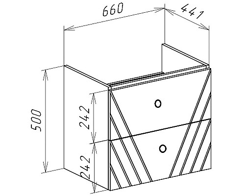 Тумба под раковину Bellezza Альба 70 4631711110014 подвесная Белая