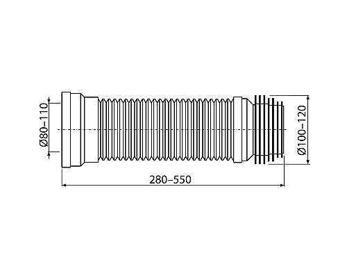 Фановая труба Koller Pool GPU280-550 80/110x100/120 Фановая труба Koller Pool GPU280-550 80/110x100/120