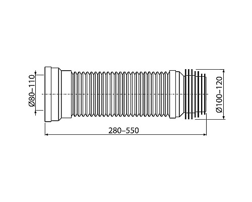 Фановая труба Koller Pool GPU280-550 80/110x100/120 Фановая труба Koller Pool GPU280-550 80/110x100/120