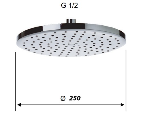 Верхний душ Remer 356MD25X Хром