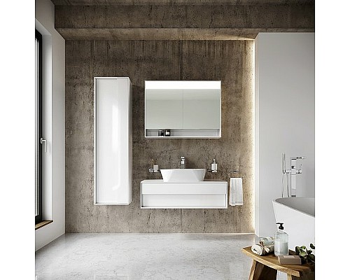 Шкаф пенал Ravak Step 43 X000001430 подвесной Белый