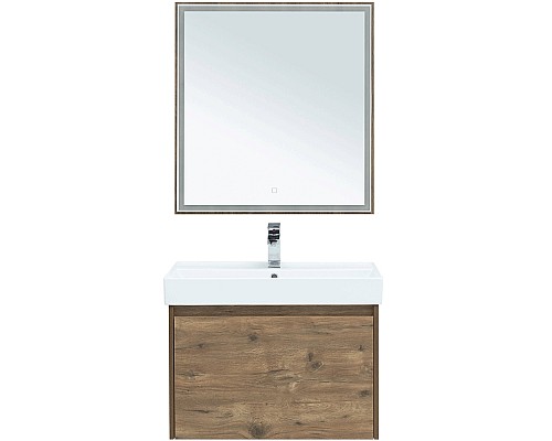 Тумба под раковину Aquanet Nova Lite 75 249514 подвесная Дуб рустикальный