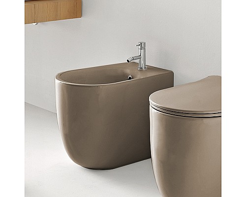 Биде напольное приставное Kerasan Nolita 532081