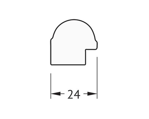 Зеркало Evoform Definite 137х47 BY 0711 в багетной раме - Серебряный бамбук 24 мм