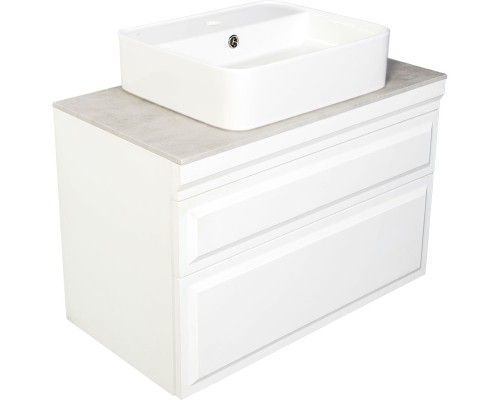 Тумба с раковиной Orange Modi 75 Modi-75TU+RA подвесная Белая