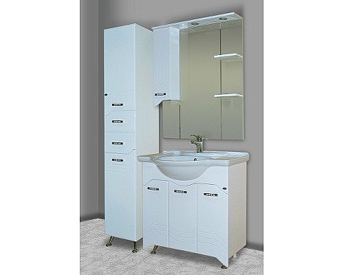 Шкаф пенал Bellezza Дрея 35 4621304710011 Белый