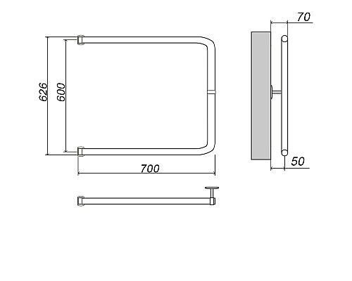 Полотенцесушитель ГРОТА MODESTO 60/70
