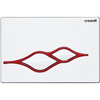 Клавиша смыва Creavit Ufo GP1001.01 Белая Красная