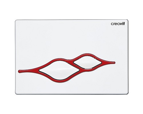 Клавиша смыва Creavit Ufo GP1001.01 Белая Красная