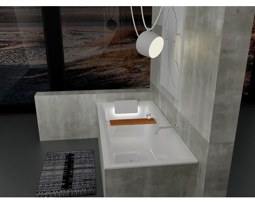 Акриловая ванна Riho Still Square 180х80 LED L