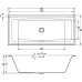 Акриловая ванна Riho Still Square 180х80 LED L