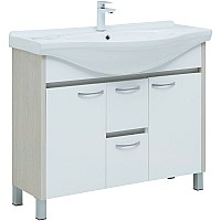 Тумба под раковину Aquanet Донна 100 274164 Белый дуб Белая