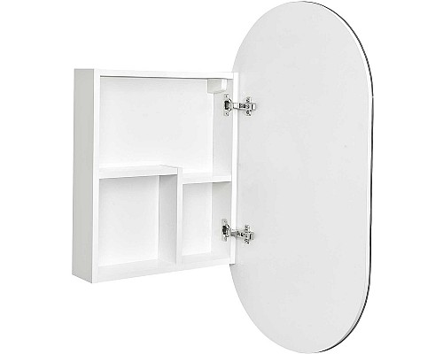 Зеркальный шкаф Aquaton Оливия 50 R 1A254502OL010 Белый глянцевый Зеркальный шкаф Aquaton Оливия 50 R 1A254502OL010 Белый глянцевый